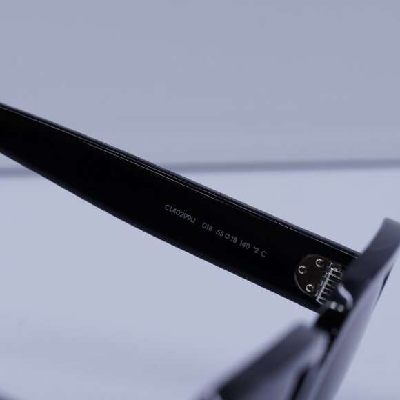 Celine CL40299U 01B Square Sunglasses–Shiny Black - Picture 5 of 8